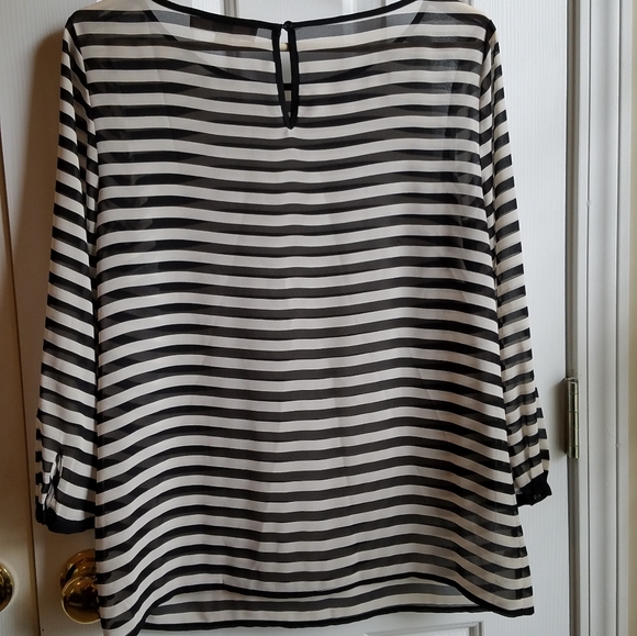 Sheer striped blouse - Picture 4 of 7
